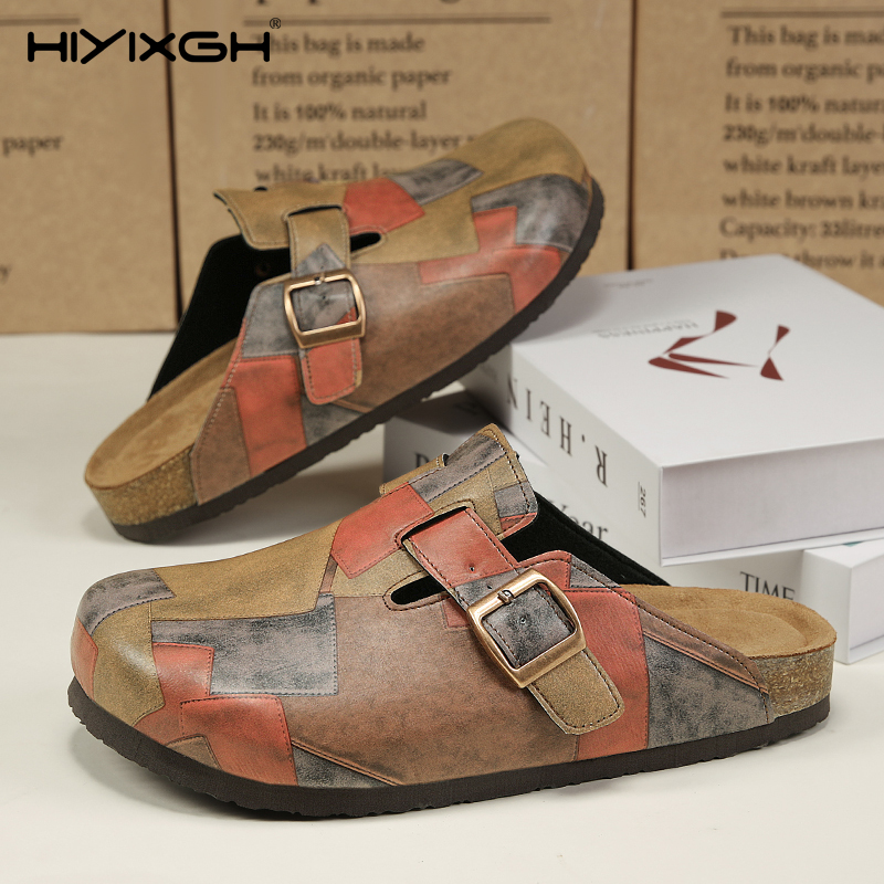 Health & Wellness Quotes Inspirational - Comfort Cork Leather Slippers for Unisex