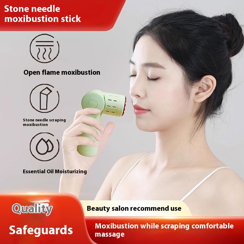 Health Wellness Usa - Moxibustion Scraping Massager Instrument Portable Intelligent