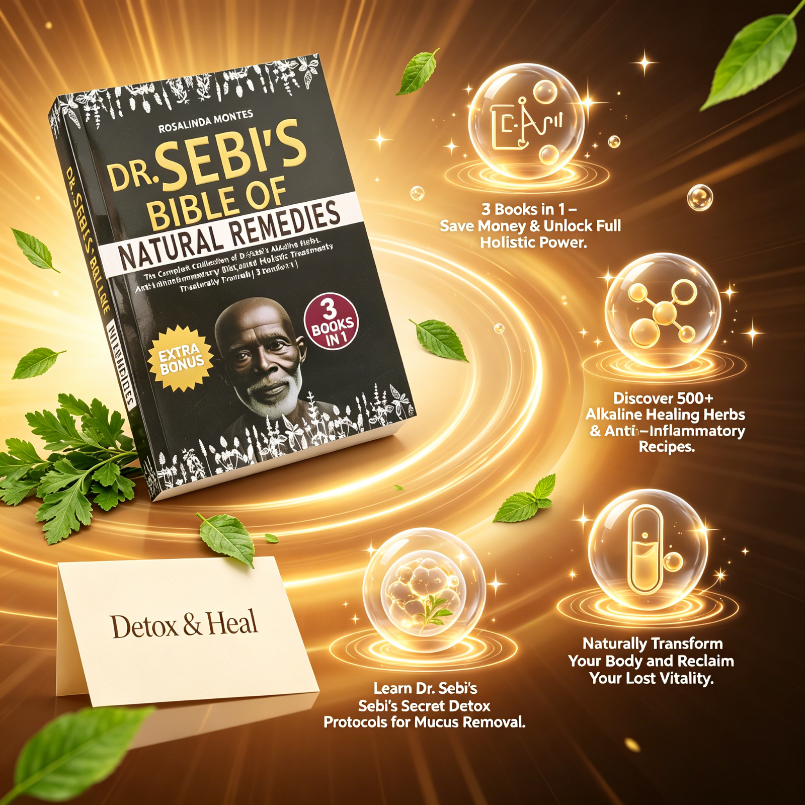 Dr. Sebi's Bible of Natural Re - Holistic Health & Wellness บทวิจารณ์และราคา