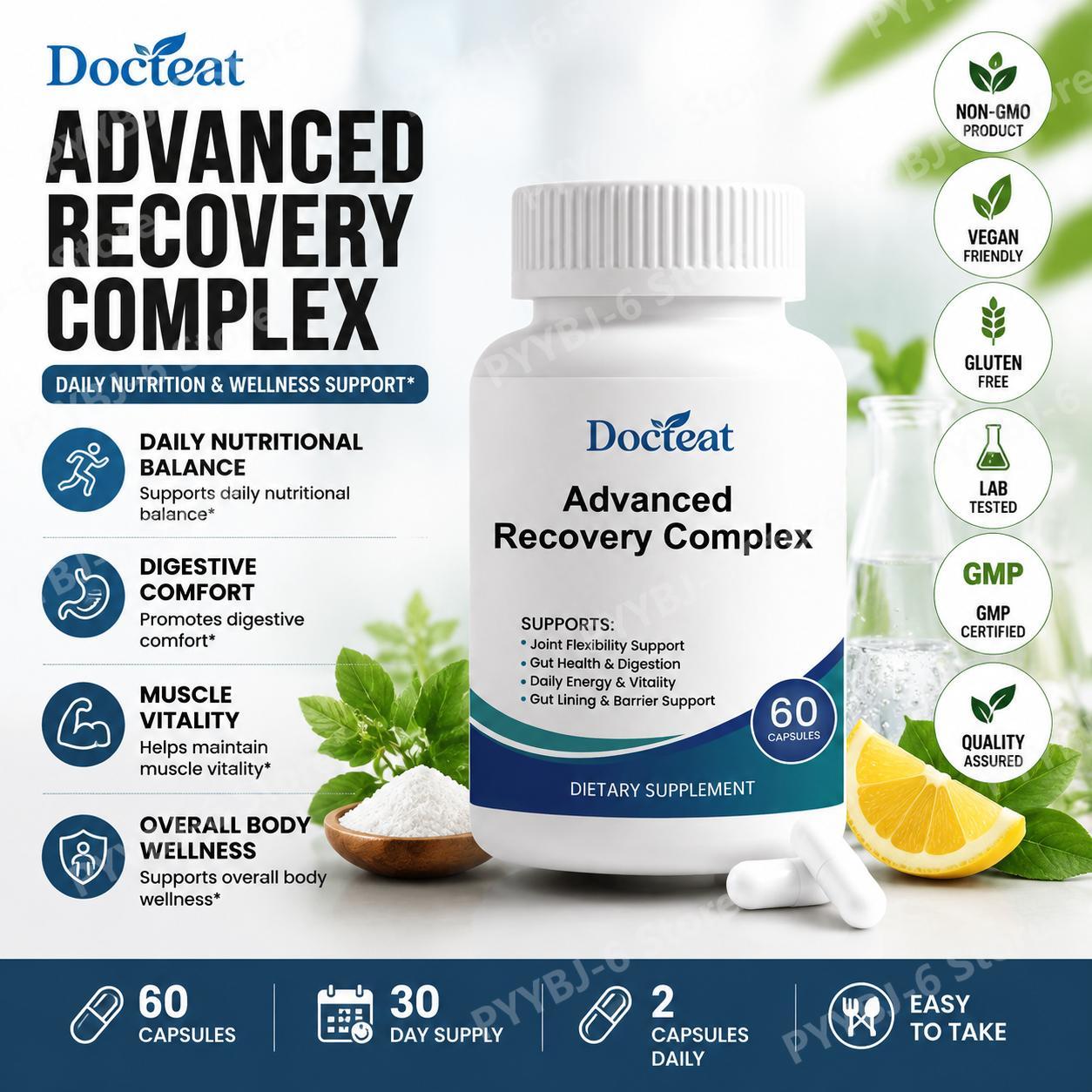 Advanced Recovery Complex 60 C - Health Wellness Usa บทวิจารณ์และราคา