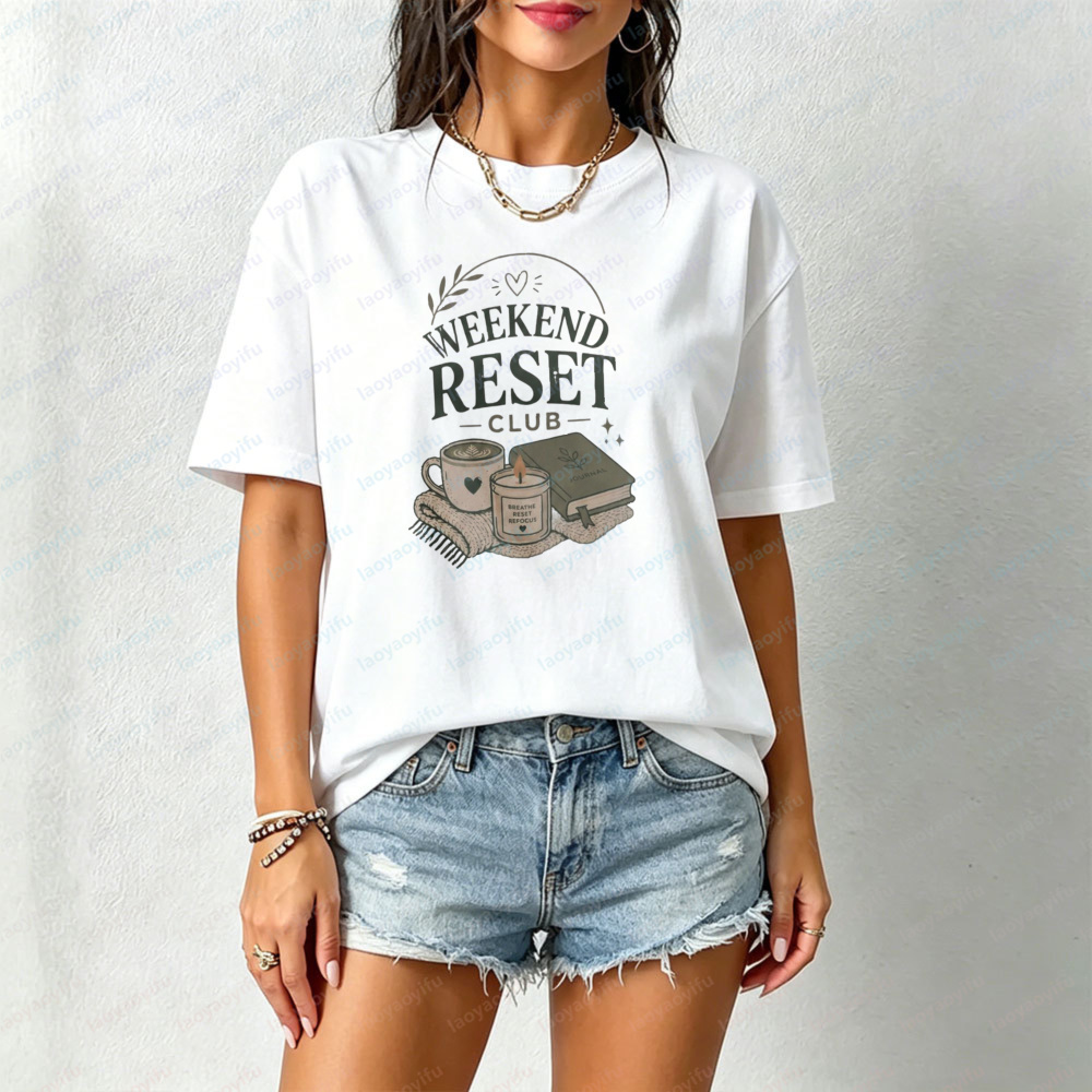 Weekend Reset Club T-Shirt Sel - Health Wellness Gifts Women บทวิจารณ์และราคา