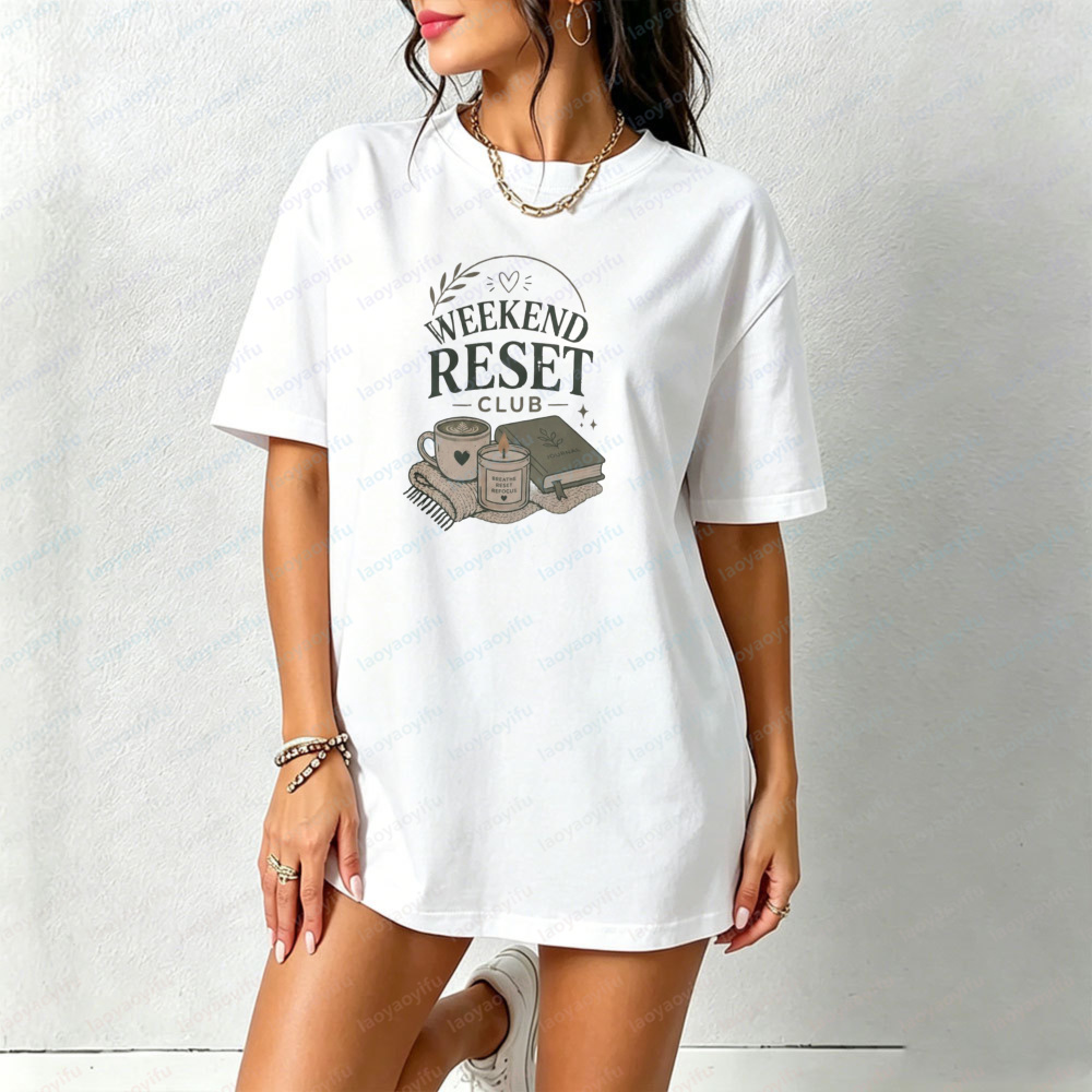 Weekend Reset Club T-Shirt Sel - Health Wellness Gifts Women บทวิจารณ์และราคา