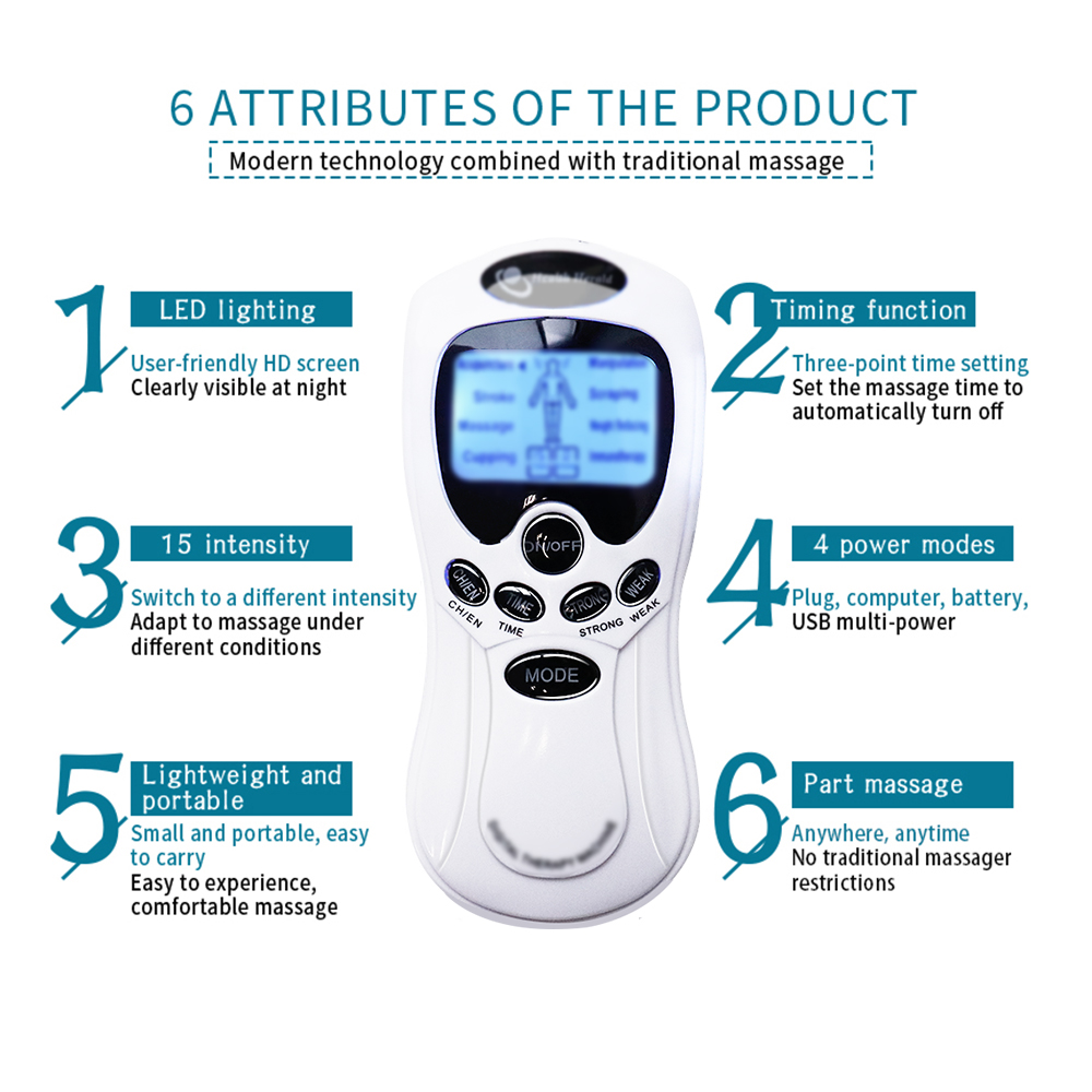 Electric Pulse Massager Muscle - Tens Pain Relief Unit บทวิจารณ์และราคา