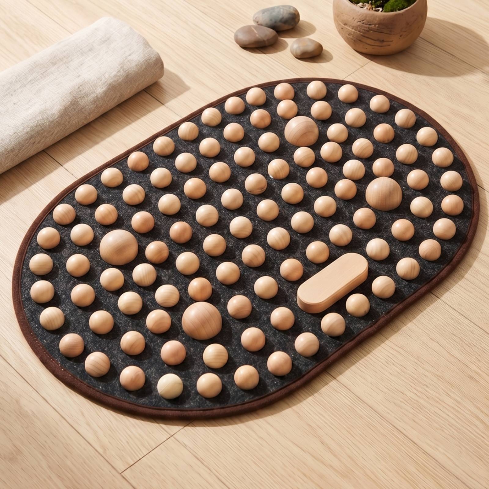 Wooden Foot Massage Mat Textur - Health Wellness Usa บทวิจารณ์และราคา