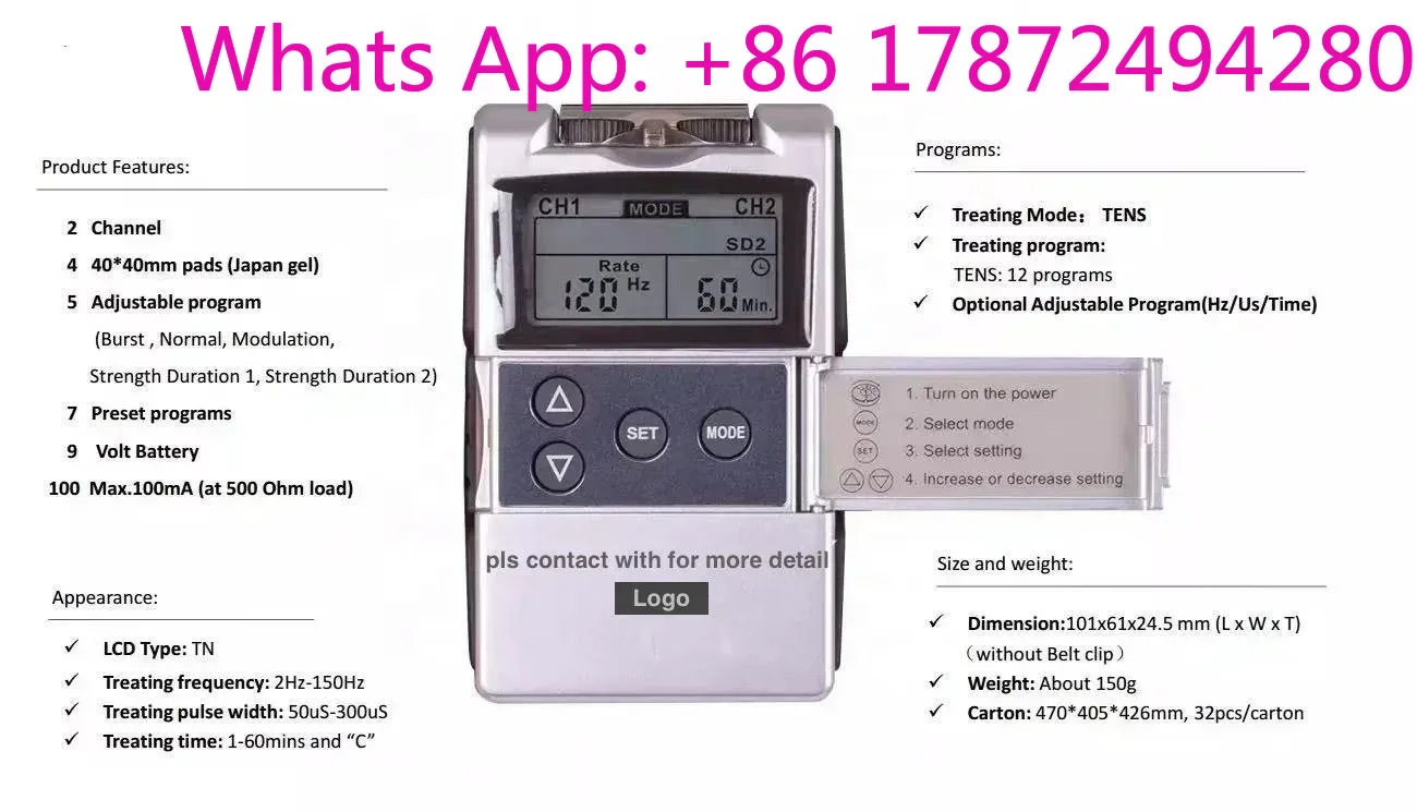 7000 4 channel 15 modes pain r - Tens Pain Relief Unit บทวิจารณ์และราคา