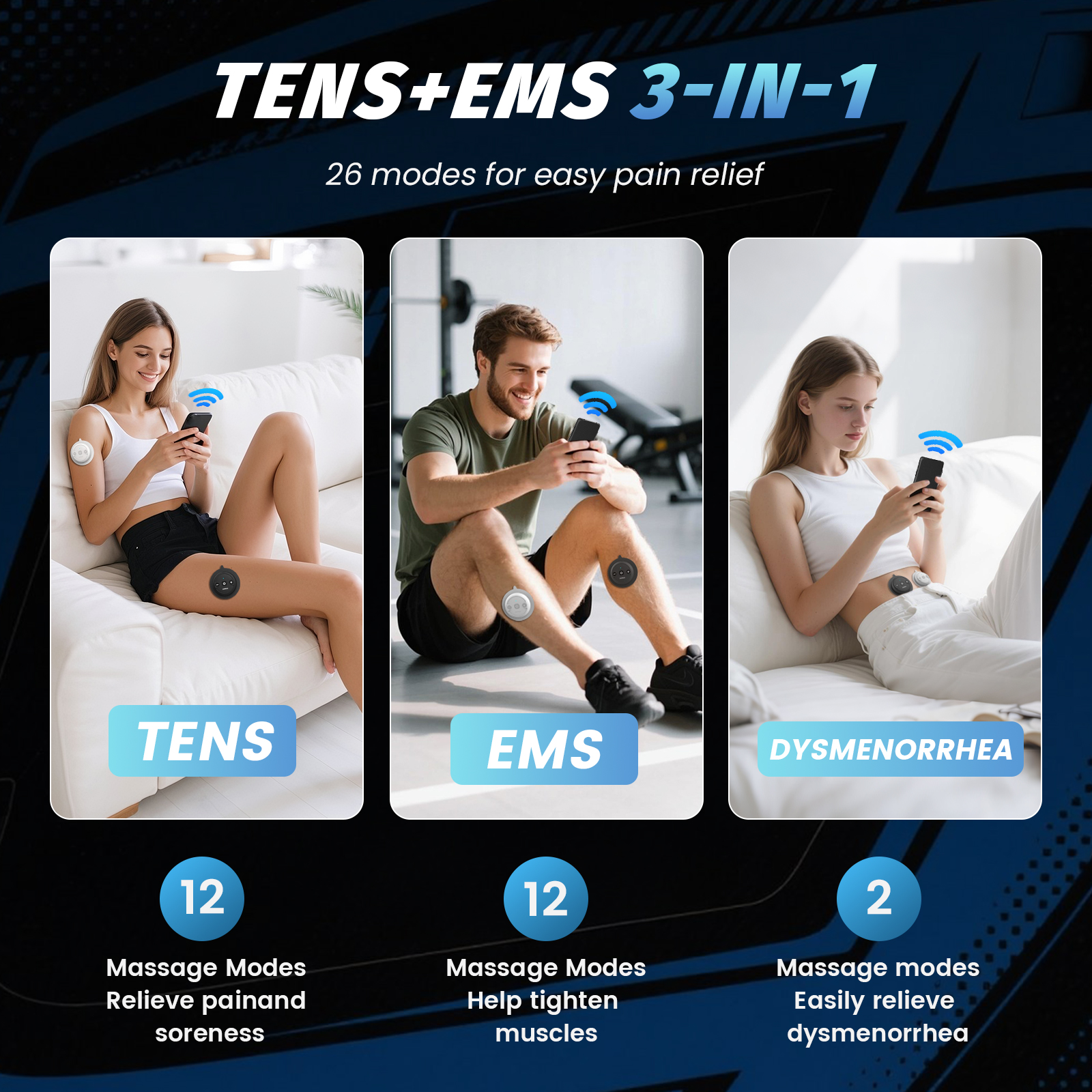 Wholesale One Two Hosts 3 1 Pr - Tens Pain Relief Unit บทวิจารณ์และราคา