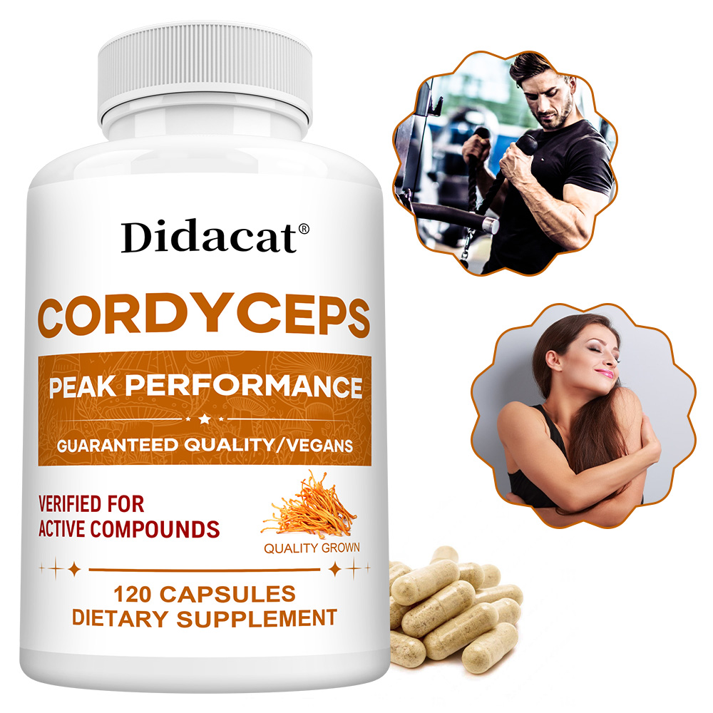 Cordyceps Mushroom Capsules 10 - Health Wellness Usa บทวิจารณ์และราคา