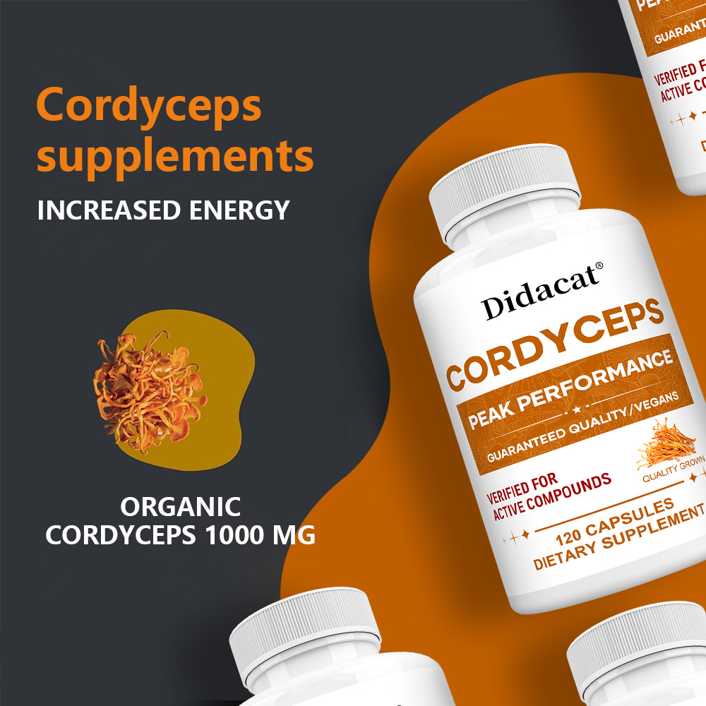 Cordyceps Mushroom Capsules 10 - Health Wellness Usa บทวิจารณ์และราคา